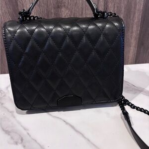 Aldo Black Quilted Crossbody Bag